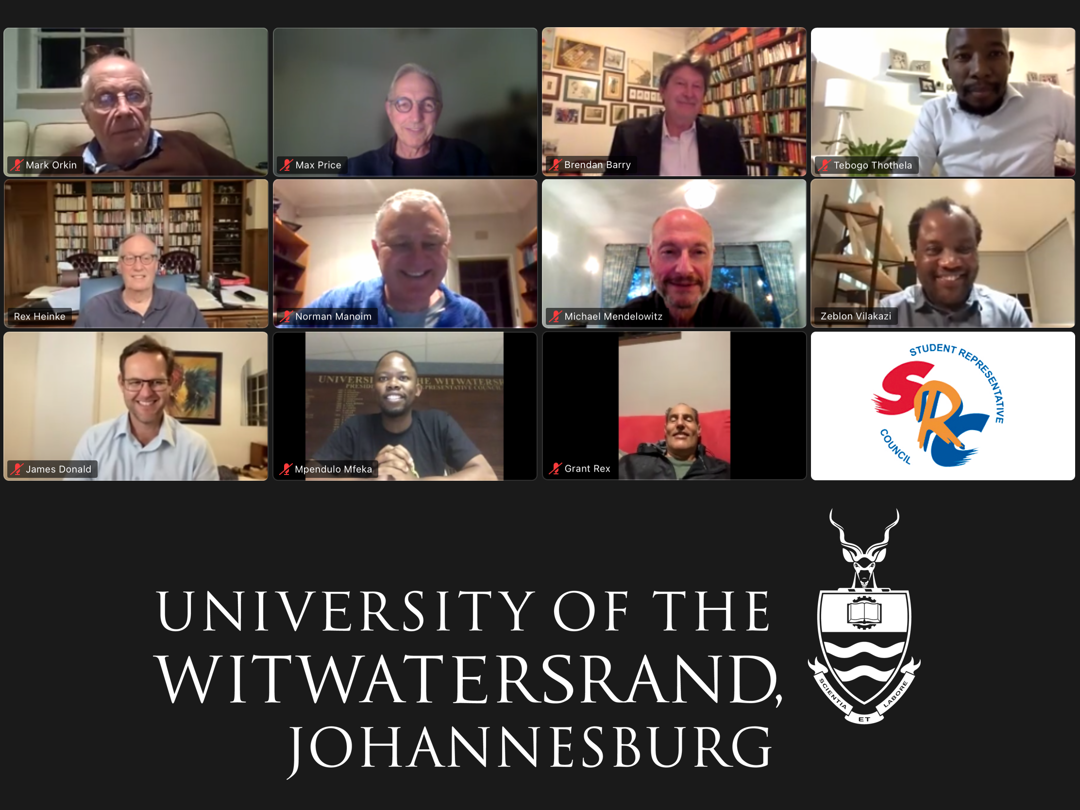 Former Wits SRC Presidents meet virtually